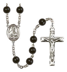 St. Albert the Great 7mm Black Onyx Rosary R6007S-8001