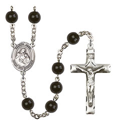 Santa Ana 7mm Black Onyx Rosary R6007S-8002SP