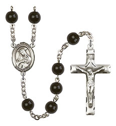 St. Rose of Lima 7mm Black Onyx Rosary R6007S-8095