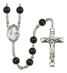 O/L Star of the Sea 7mm Black Onyx Rosary R6007S-8101