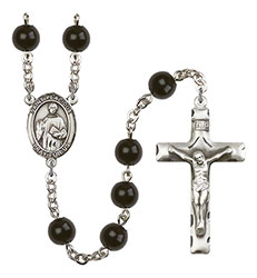 St. Placidus 7mm Black Onyx Rosary R6007S-8240