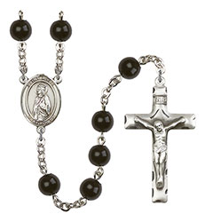 St. Alice 7mm Black Onyx Rosary R6007S-8248