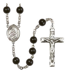 St. Perpetua 7mm Black Onyx Rosary R6007S-8272