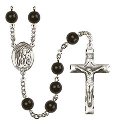 St. Polycarp of Smyrna 7mm Black Onyx Rosary R6007S-8363