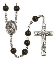 O/L of Assumption 7mm Black Onyx Rosary R6007S-8388