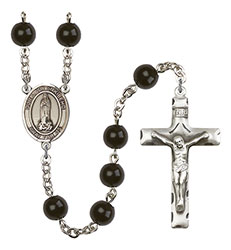 O/L of Kibeho 7mm Black Onyx Rosary R6007S-8414