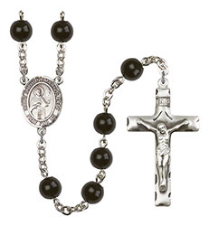 St. Anthony Mary Claret 7mm Black Onyx Rosary R6007S-8416