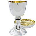 Chalice &amp; Paten Silver Plate A-2082S