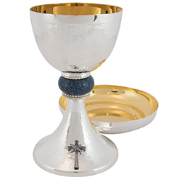 Chalice &amp; Ciborium Hammered A-2506S