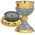 Chalice &amp; Paten Twelve Apostles Two-Tone A-4133G