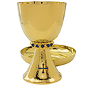 Chalice &amp; Ciborium Lapis Node A-5006G