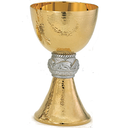 Chalice &amp; Paten Oxidized Node A-5008G