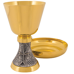 Chalice &amp; Paten Chi Rho A-8304