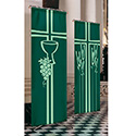 Ordinary Time Grapes &amp; Wheat Banners 7152