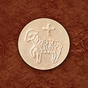 Altar Bread Agnus Dei Design Whole Wheat 1-3/8&quot; CA-4