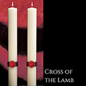 Cross of the Lamb&#153; Altar Candles The SCULPTWAX&#174; Collection
