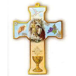 First Communion Laminated Wall Cross Girl CX 50 FCG 1