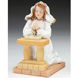 First Communion Kneeling Girl Figure FM2015/G