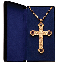 Pectoral Cross Amethyst PC-500G