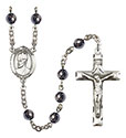 St. Edward the Confessor 6mm Hematite Rosary R6002S-8026