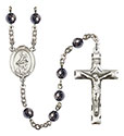 St. Jane of Valois 6mm Hematite Rosary R6002S-8029