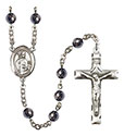 St. Kilian 6mm Hematite Rosary R6002S-8067