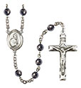 St. Peter the Apostle 6mm Hematite Rosary R6002S-8090