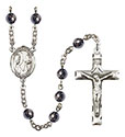 O/L Star of the Sea 6mm Hematite Rosary R6002S-8101