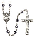 St. Thomas the Apostle 6mm Hematite Rosary R6002S-8107