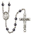 St. Maurus 6mm Hematite Rosary R6002S-8241