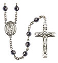 St. Grace 6mm Hematite Rosary R6002S-8255