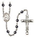 St. Julia Billiart 6mm Hematite Rosary R6002S-8267