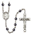 St. Bruno 6mm Hematite Rosary R6002S-8270