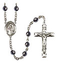 Blessed Caroline Gerhardinger 6mm Hematite Rosary R6002S-8281