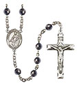 St. Thomas of Villanova 6mm Hematite Rosary R6002S-8304