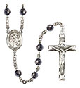 St. Felicity 6mm Hematite Rosary R6002S-8341
