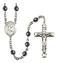 St. Dunstan 6mm Hematite Rosary R6002S-8355
