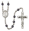 St. Rose Philippine Duchesne 6mm Hematite Rosary R6002S-8371