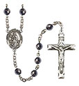 O/L of Assumption 6mm Hematite Rosary R6002S-8388