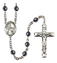 Blessed Emilee Doultremont 6mm Hematite Rosary R6002S-8390
