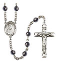 St. Pauline Visintainer 6mm Hematite Rosary R6002S-8391