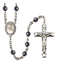 Blessed John Henry Newman 6mm Hematite Rosary R6002S-8423