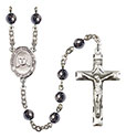 Blessed Jose Canchez del Rio 6mm Hematite Rosary R6002S-8446