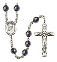 St. Edward the Confessor 8mm Hematite Rosary R6003S-8026