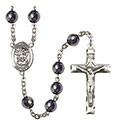 St. Michael the Archangel 8mm Hematite Rosary R6003S-8076