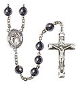 San Juan de Dios 8mm Hematite Rosary R6003S-8112SP