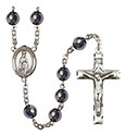 O/L of Fatima 8mm Hematite Rosary R6003S-8205