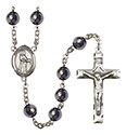 St. Petronille 8mm Hematite Rosary R6003S-8209