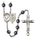 Pope Emeritace Benedict XVI 8mm Hematite Rosary R6003S-8235