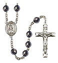 St. Rachel 8mm Hematite Rosary R6003S-8251
